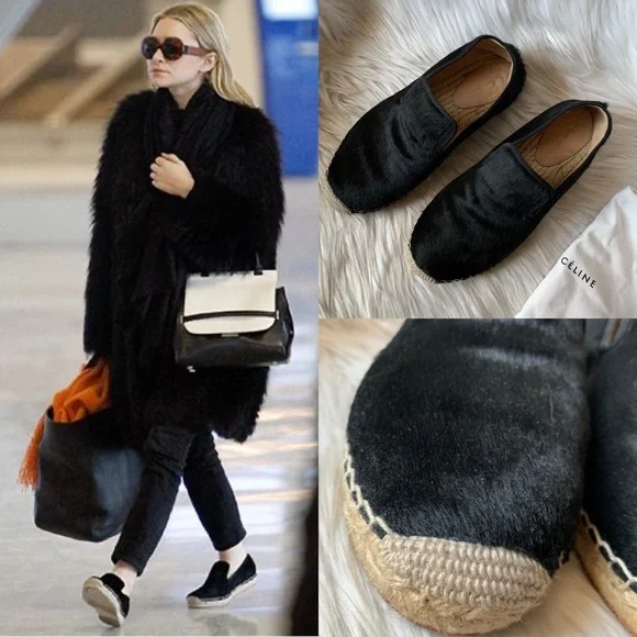 Celine pony hair shoes hotsell